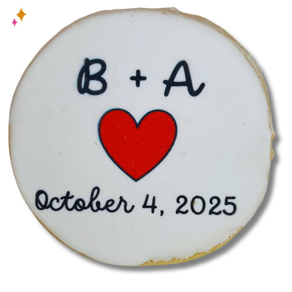 Printed Cookies for Save-the-Dates and Wedding Announcements..