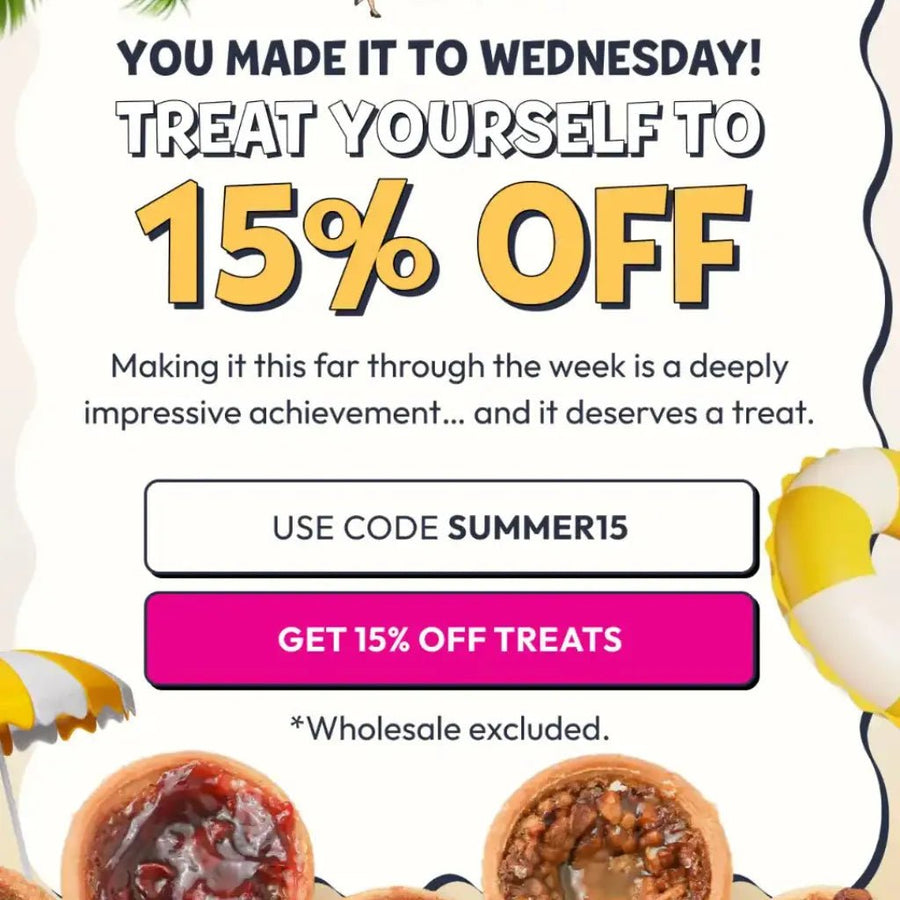 You Made It to Wednesday: Take 15% Off Dessert