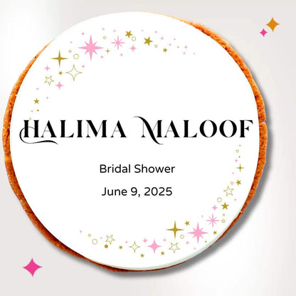 simple Custom Printed Cookies for Weddings, Anniversaries & More