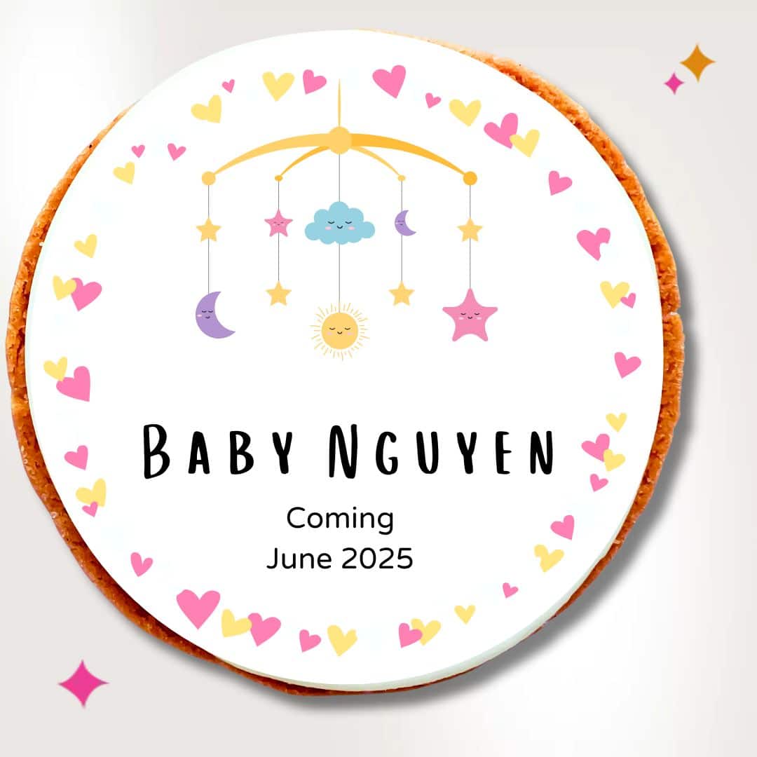 simple Custom Printed Cookies for Weddings, Anniversaries & More