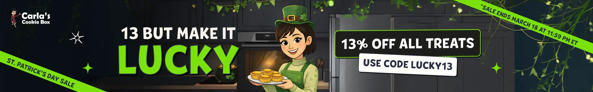 13% OFF SITEWIDE — USE CODE LUCKY13 — SHOP NOW