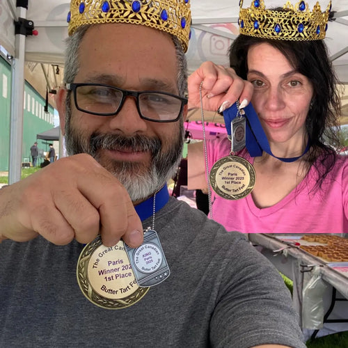 Carla & Paul winners at Paris Butter Tart Festival