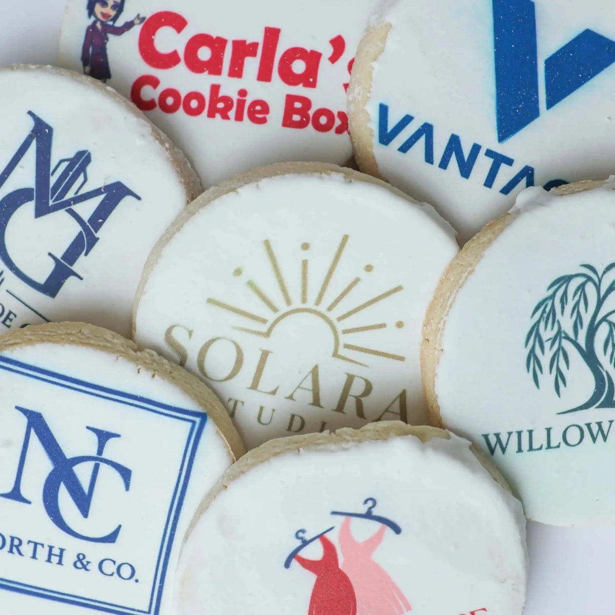 Printed Corporate Logo Cookies - Case of 12