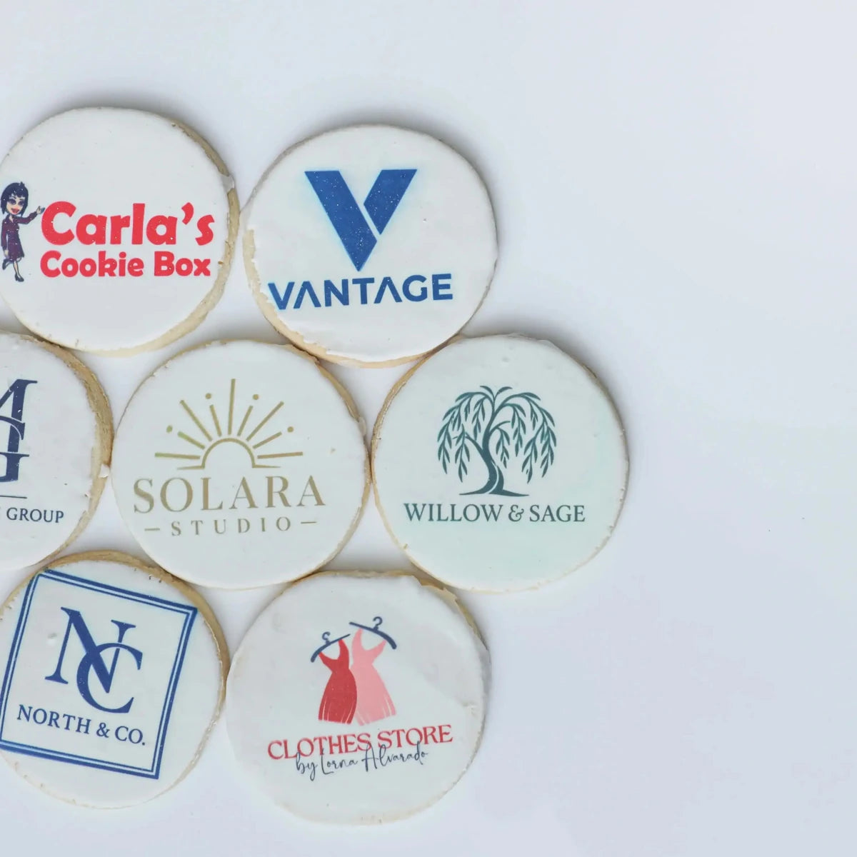 Printed Corporate Logo Cookies - Case of 12
