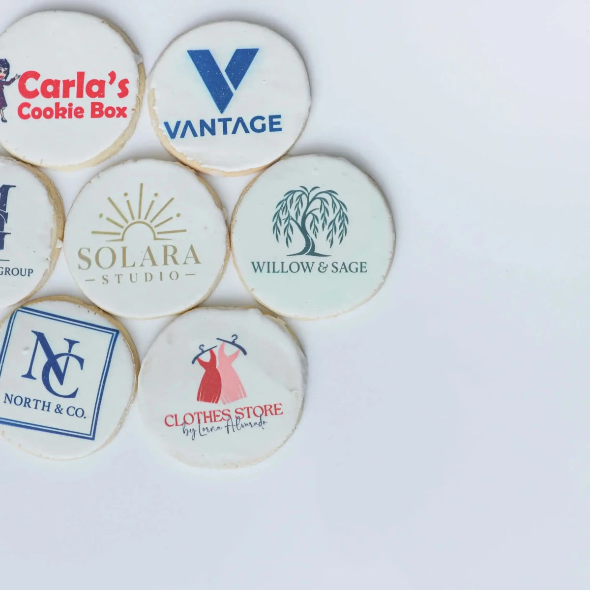 Printed Corporate Logo Cookies - Case of 12
