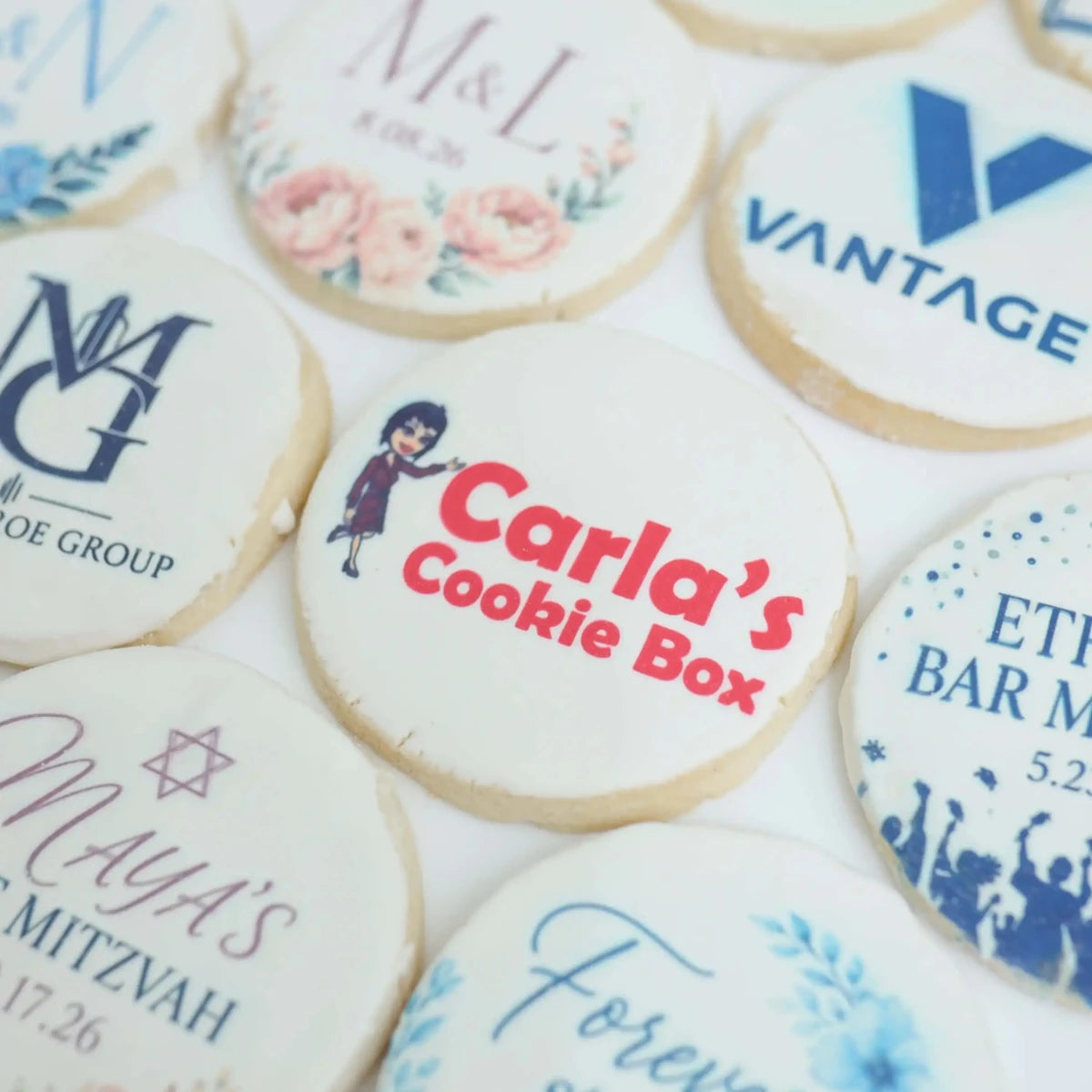 Printed Corporate Logo Cookies - Case of 12