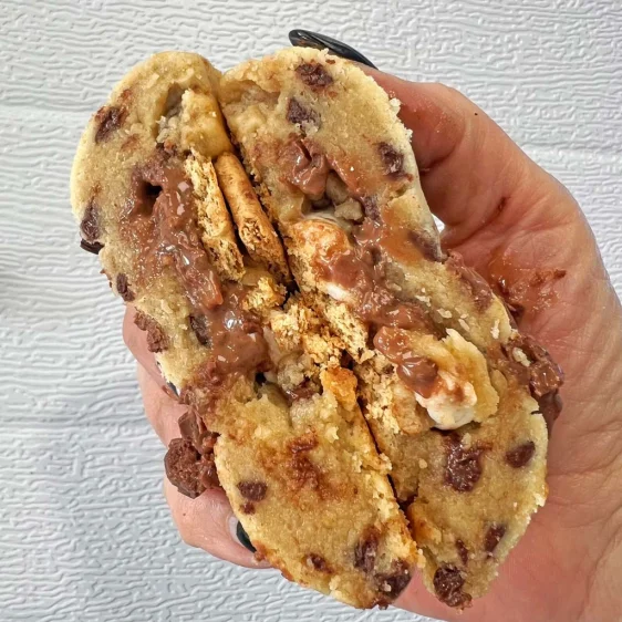 S'mores Stuffed Fatties Cookies