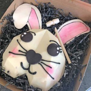 Chocolate Breakable Pinata/Smash Easter Bunny Cake