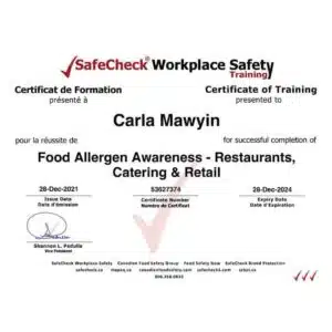 Certifications & Reviews: Trust In Our Reliable Service And Products - Food Allergy Certified